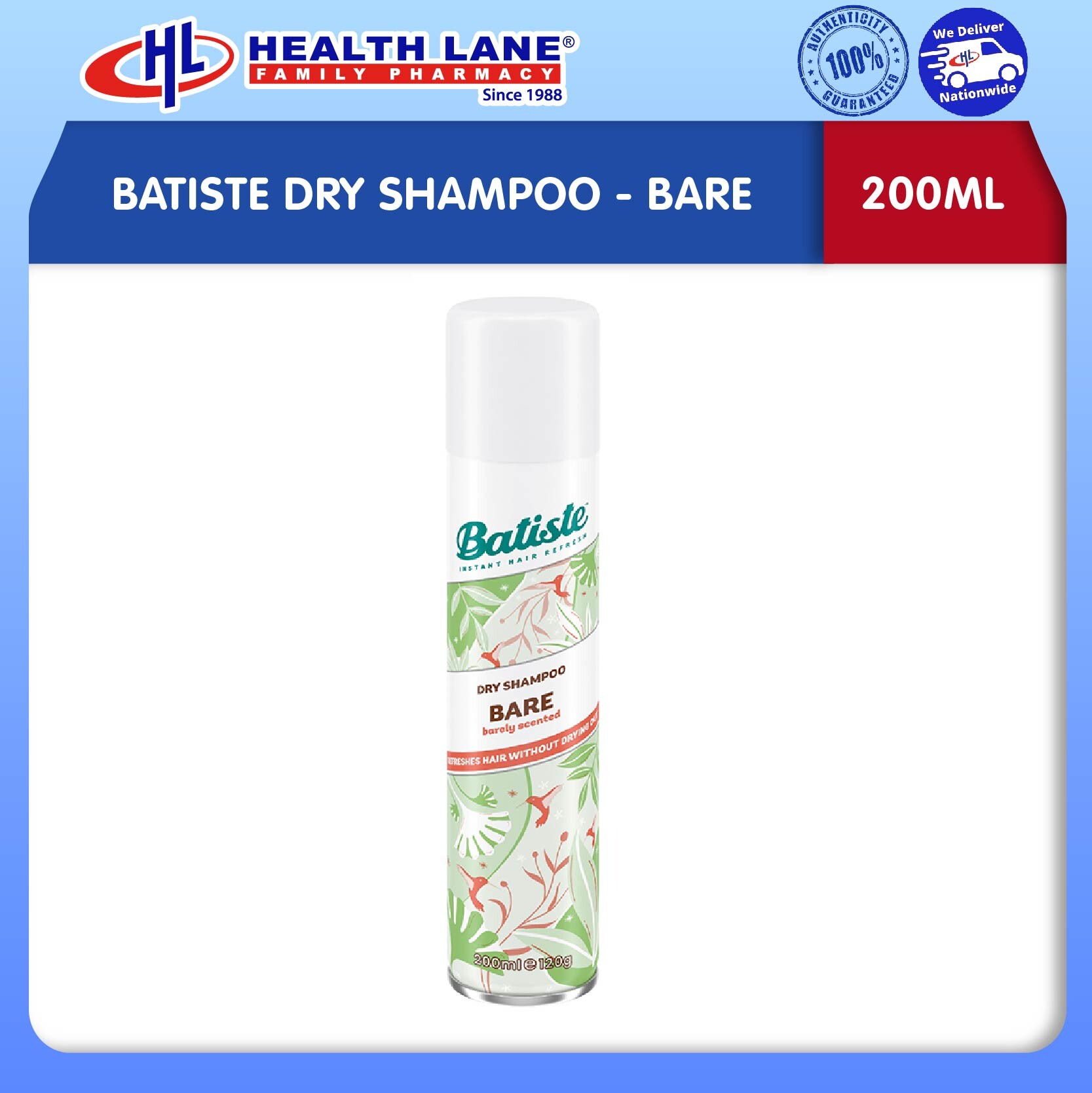 BATISTE DRY SYAMPU (200ML) - BARE